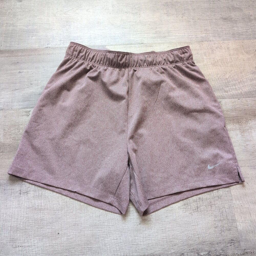 New Nike Dri-Fit Women's Med Sand Color Training Shorts